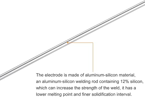 Miniatura 9 de uxcell Varillas de soldadura de aluminio, alambre de soldadura de silicona de aluminio, herramienta de reparación multiusos de 116 x 12.99 pulgadas,