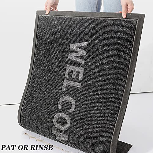 Tapis d'entrée absorbant et imperméable lavable pour pas de porte propre - 7