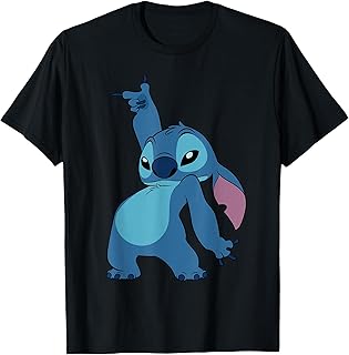 Lilo & Stitch Disco Dance Pose Front and Back 2-Sided Camiseta