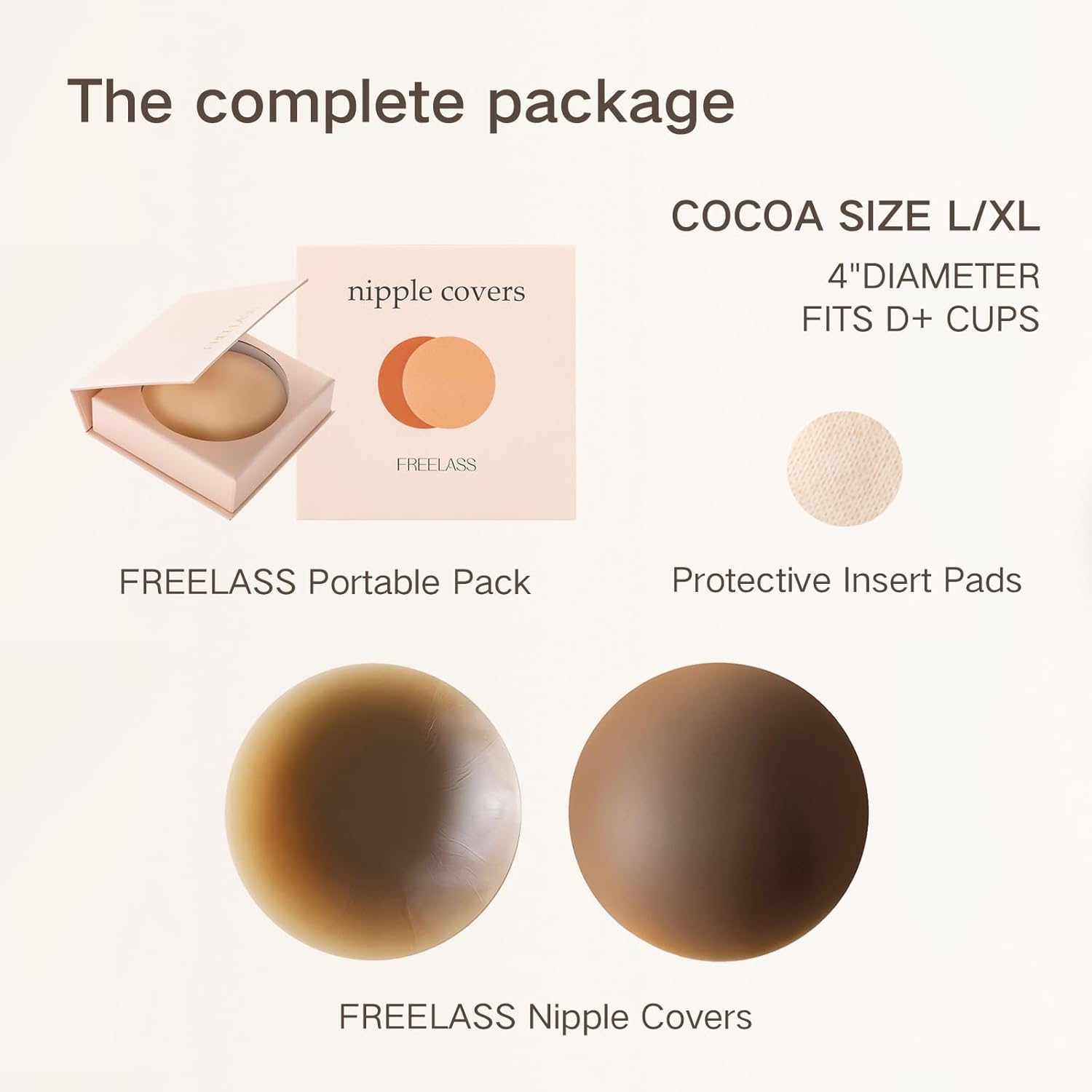 Nipple Covers for Women,Seamless Reusable Adhesive Silicone Nipple Pasties - Image 5