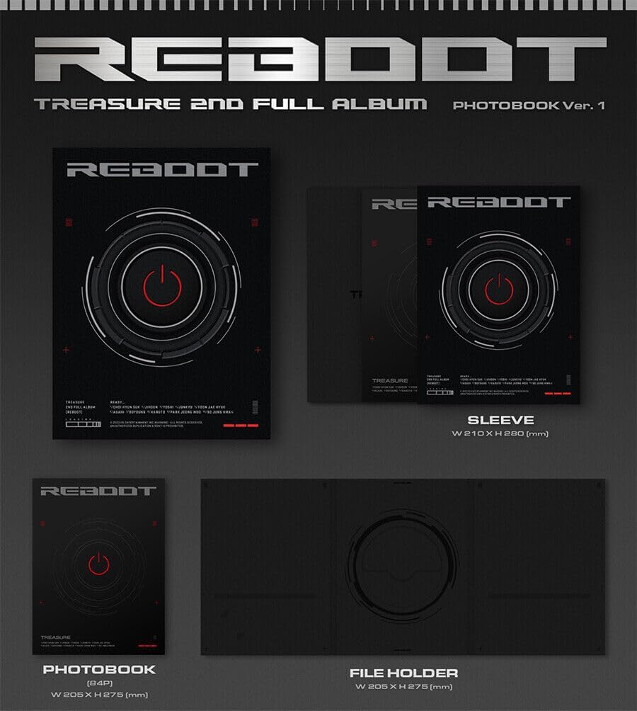 (PHOTO BOOK Ver.) TREASURE [REBOOT] 2nd Full Album ( Ver.1 ) K-POP SEALED