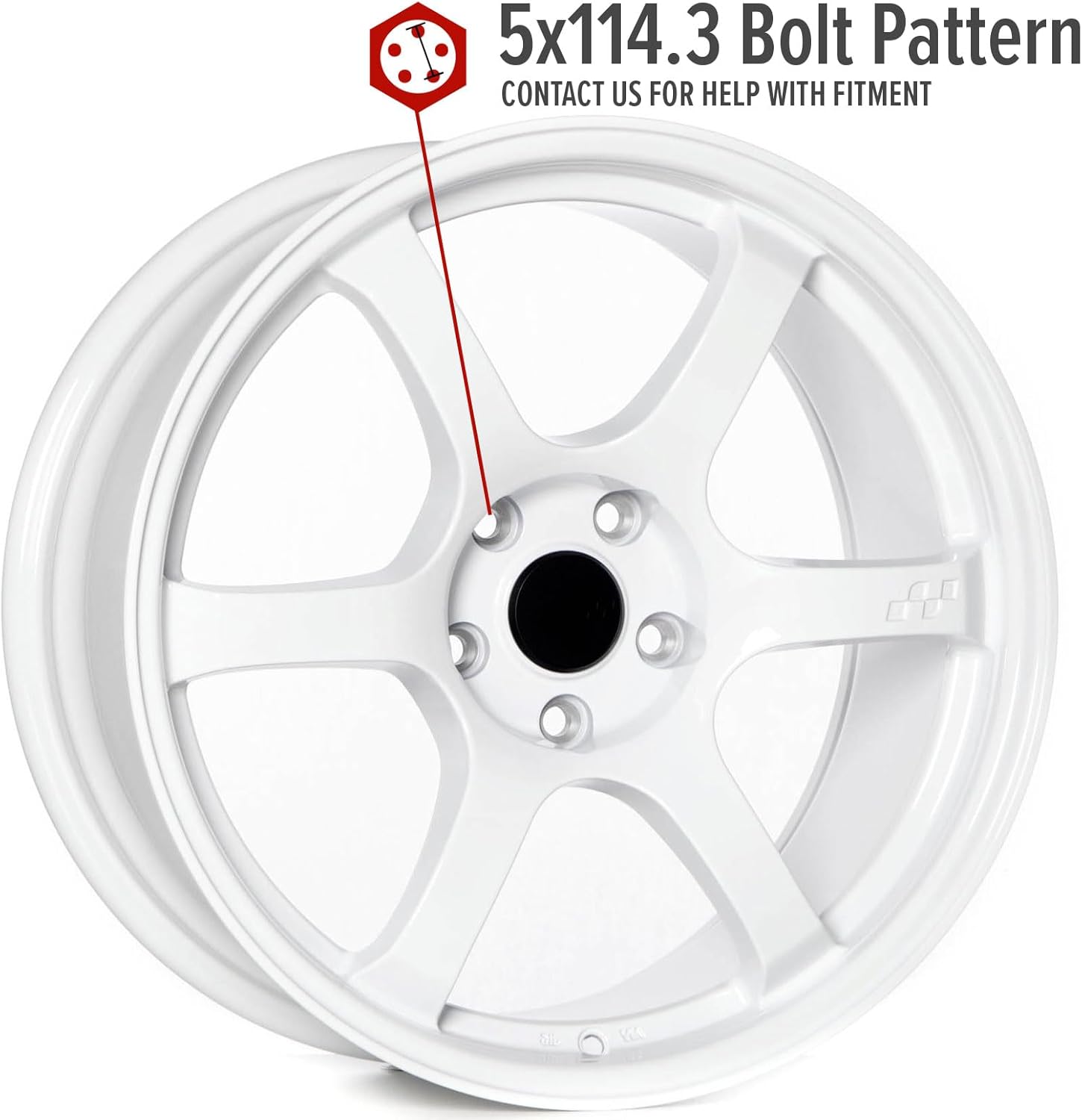 Circuit Performance CSF1 18x8.5 Gloss White 5x114.3 [+35mm] 57DR Style Compatible with Honda Accord Civic Toyota Camry etc