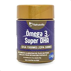 Ômega 3 SUPER DHA 1.500mg Selo IFOS. 60 Cápsulas