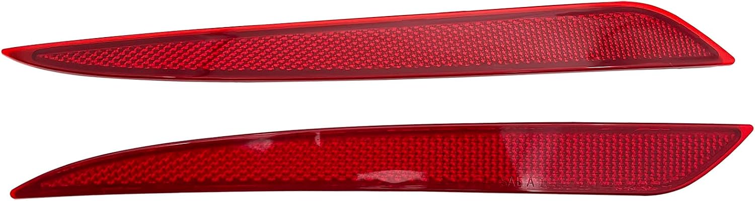 Rear Bumper Reflector Light Fit For 2013-2018 Ford Fusion Rear Left+Right Side Red Pair Marker Lights Lens Trim