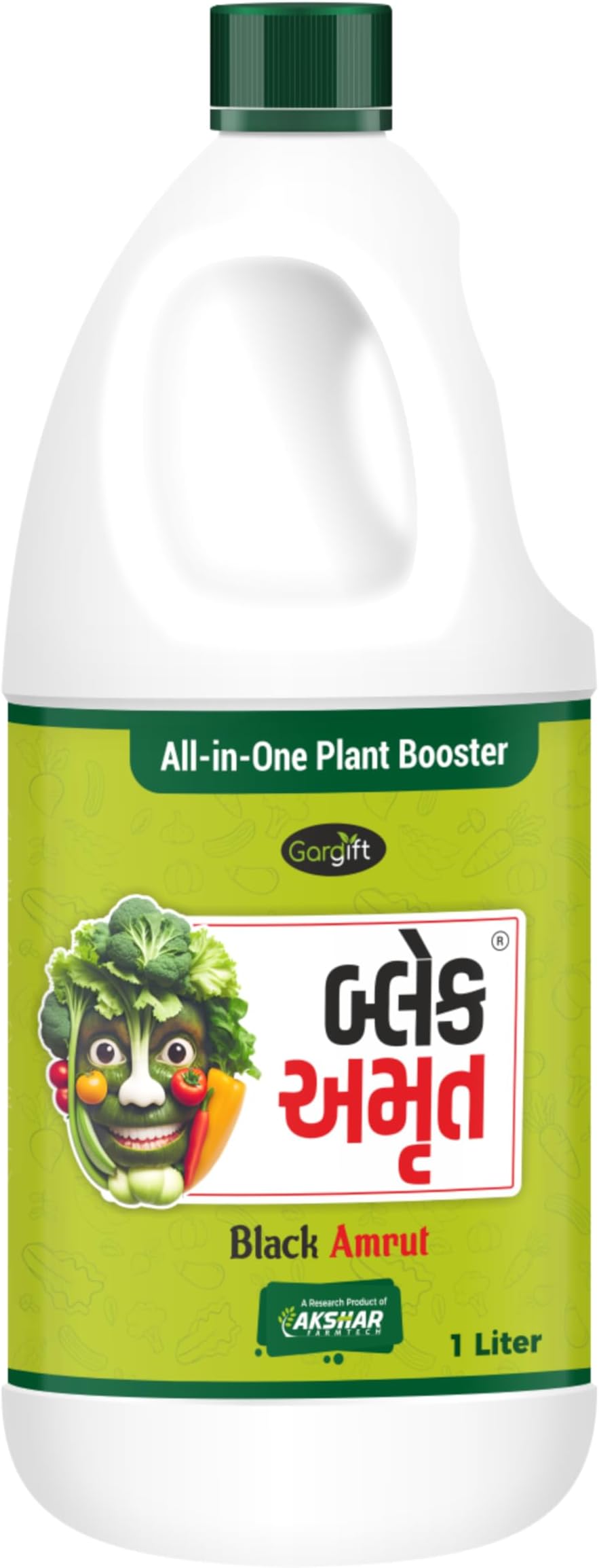 GARDIFT BLACK AMRUTNanotechnology Based Liquid Organic Fertilizer With Seaweed, Amino Acid, Humic Acid & Crude Protein For All Garden & Agriculture Plants (1000 Ml Which Can Make Upto 500 Ltr Spray)