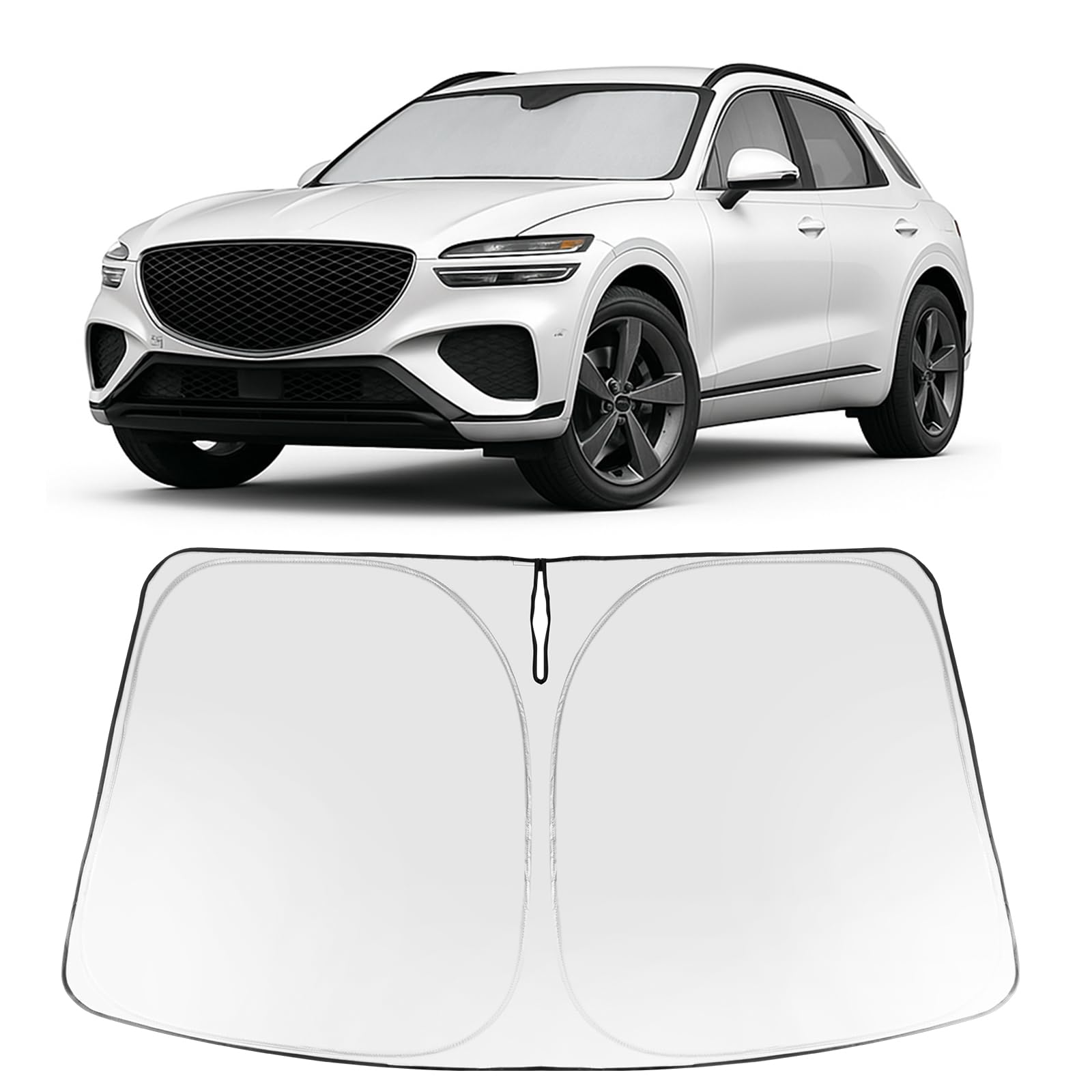 Proadsy Custom Fit 2022-2026 Genesis GV70 Windshield Sun Shade, Blocks Heat