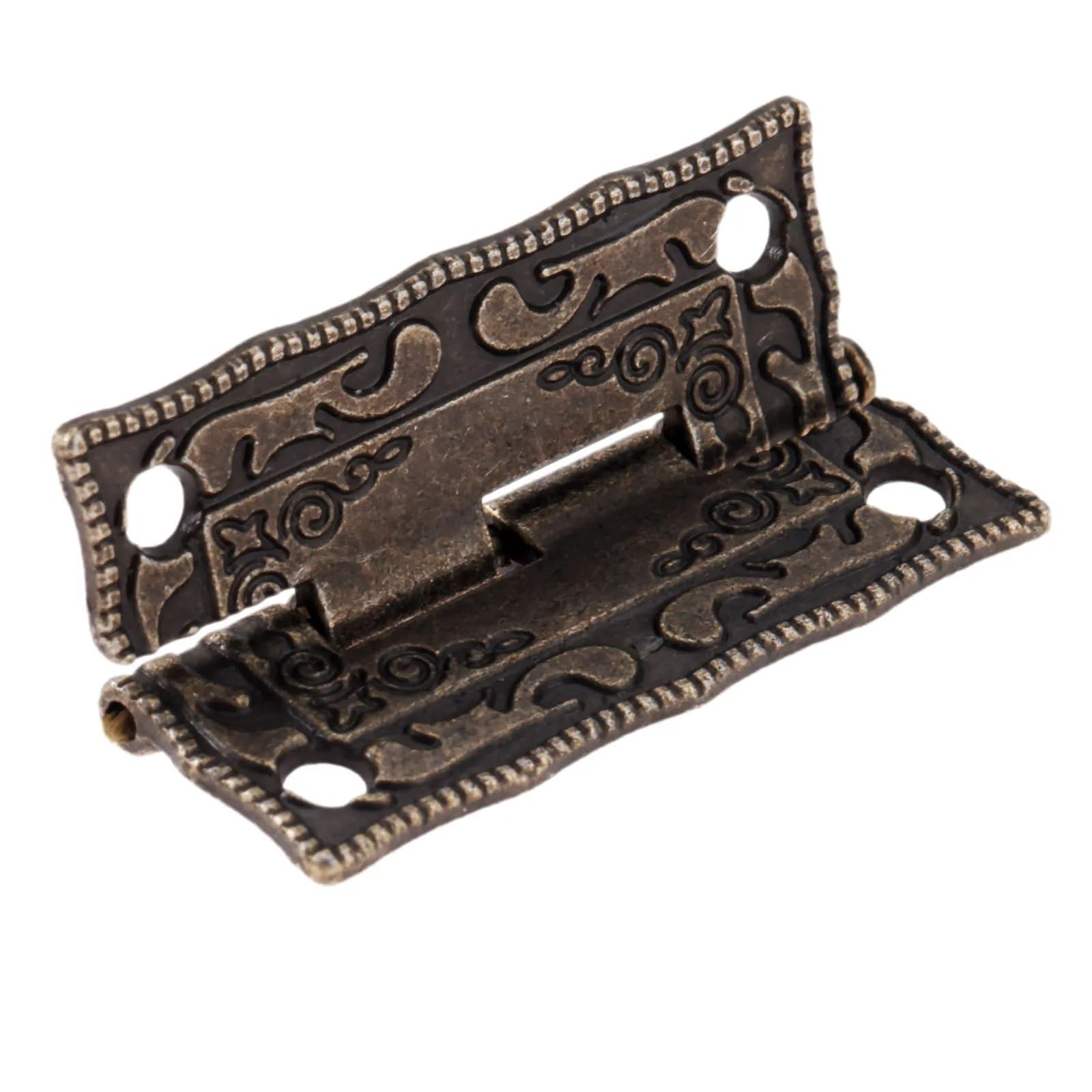 Kdhcvkz One Color 2Pcs 35Mm*23Mm Hinges 4 Holes Antique Bronze Hinge