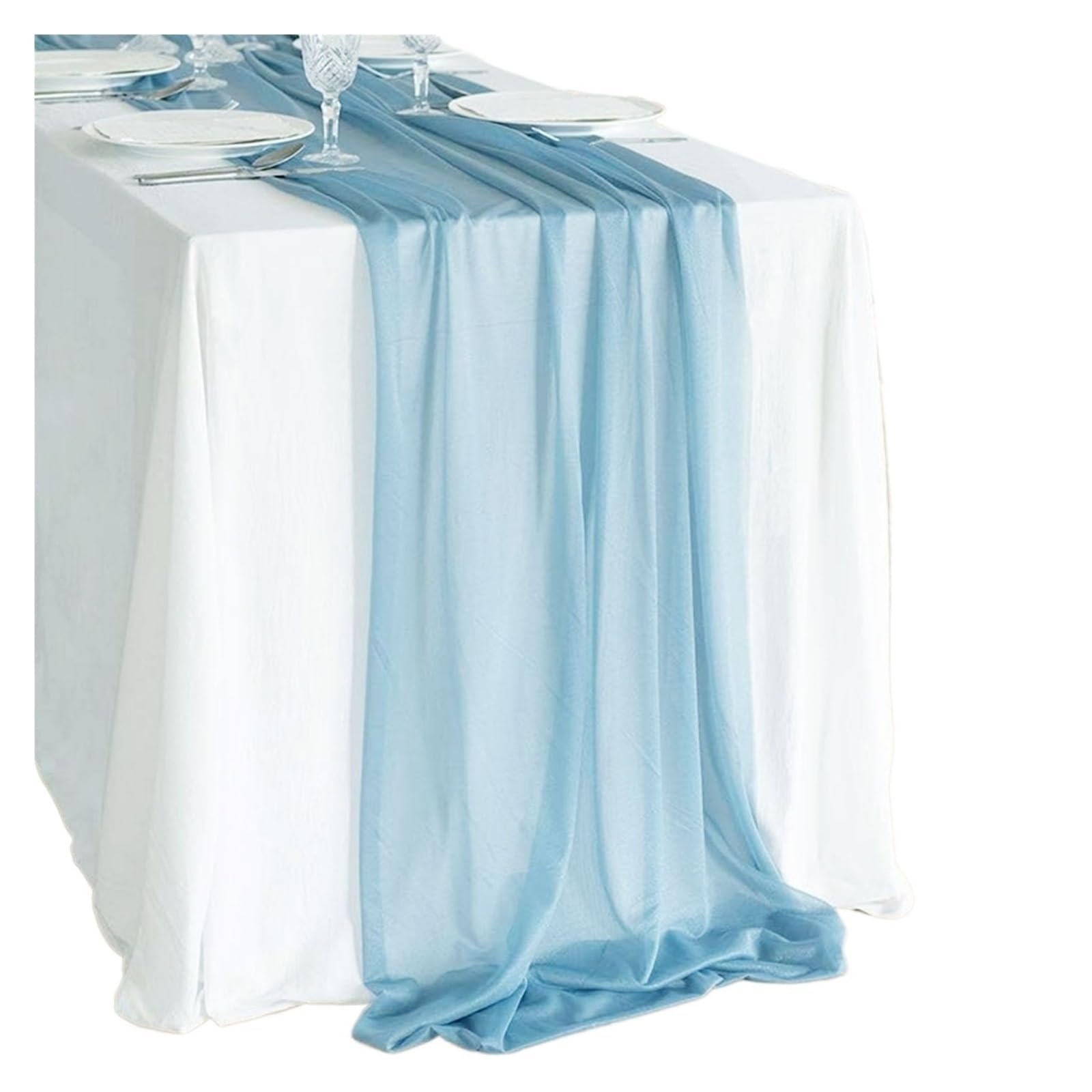 Glitter Gauze Table Runner, Multicolor Chiffon Glitter Gauze Wedding Table Runner 30 cm x 300