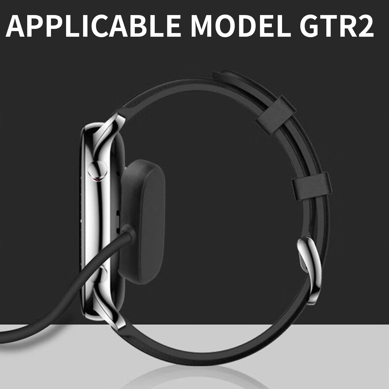 Câble de charge magnétique pour montre intelligente, protection contre les surintensités intégrée, 1 m, 5 V1 A, USB-A, accessoires de montre intelligente compatibles avec Amazfit T-Rex Pro/Bip