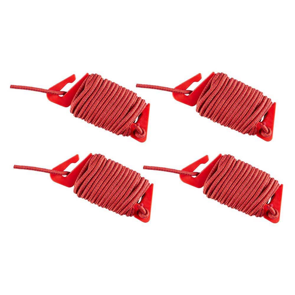 Vaude Unisex Red/Orange - Adult Guyline Set Campo & Family Replacement Part, One Size