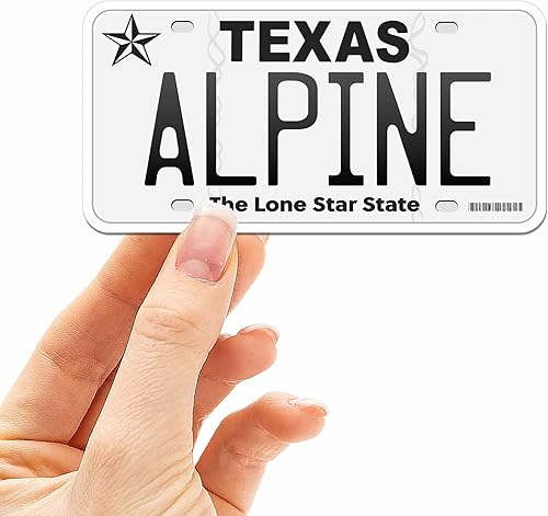 Miniatura 20 de Calcomanías de matrícula de Texas – 15 opciones de TX City – Adhesivo de parachoques de Texas para automóvil – Houston Austin Dallas San Antonio