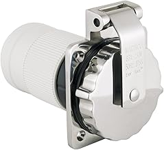 Marinco 6402EL-BX Inlet, 63A 230V 4 Wire, Stainless Steel
