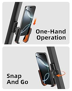 TODI Magnetic Golf Cart Phone Holder Golf Cart Accessory for Men, Dad, Grandpa, Compatible with MagSafe iPhone 16 15 14 13 12 Pro/Max/Plus, Fits EZGO Club Car Yamaha Icon