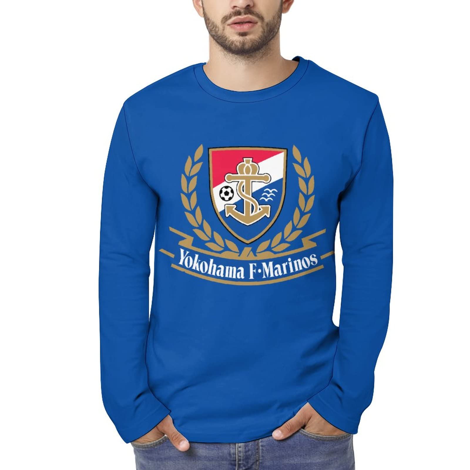 横浜F・マリノス YOKOHAMA F-MARINOS 公式長袖シャツ Amazon.co.jp: 横浜F·マリノス 長袖 Tシャツ メンズ カットソー
