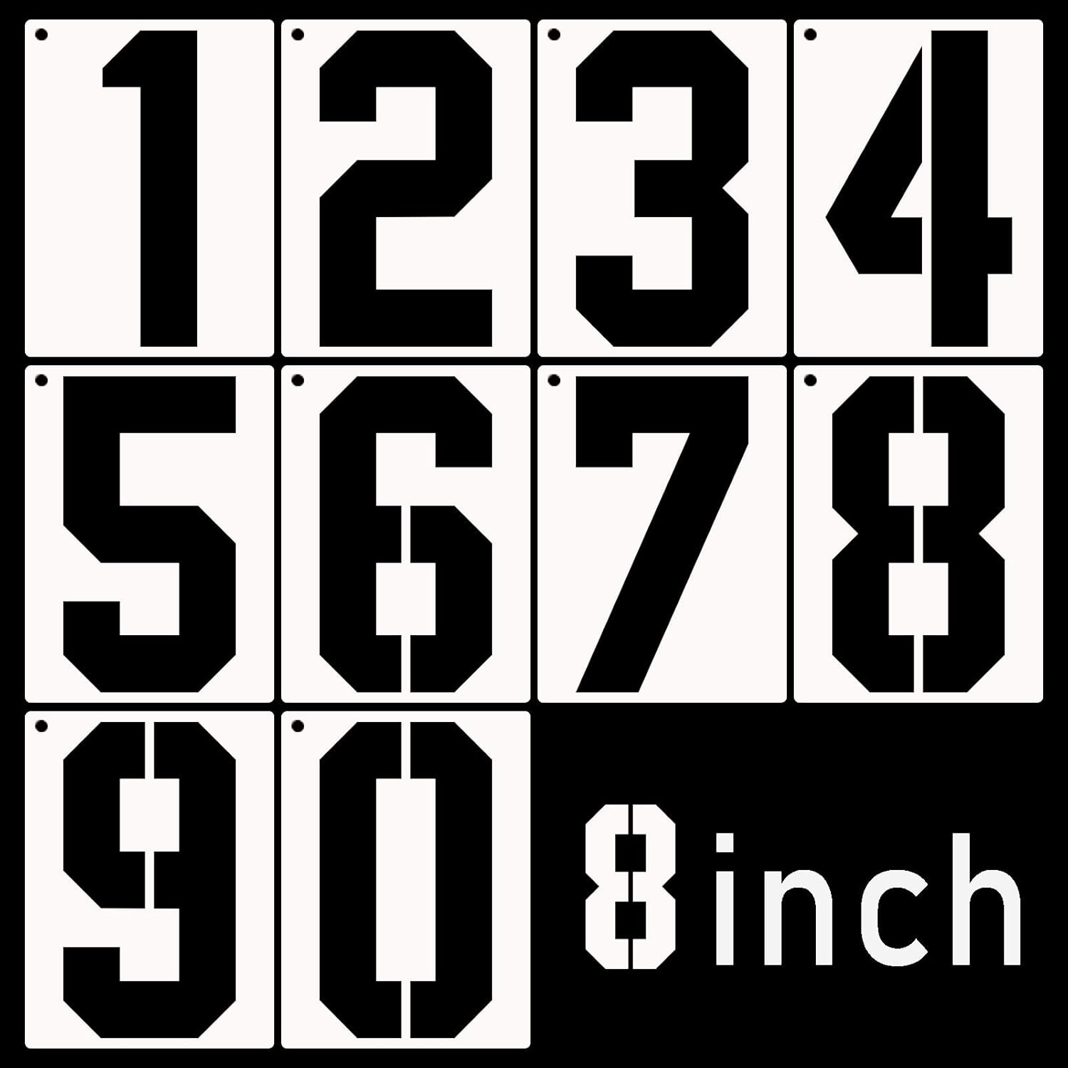 DXCYZ 8 Inch Large Number Stencils Kit 09 Address Number