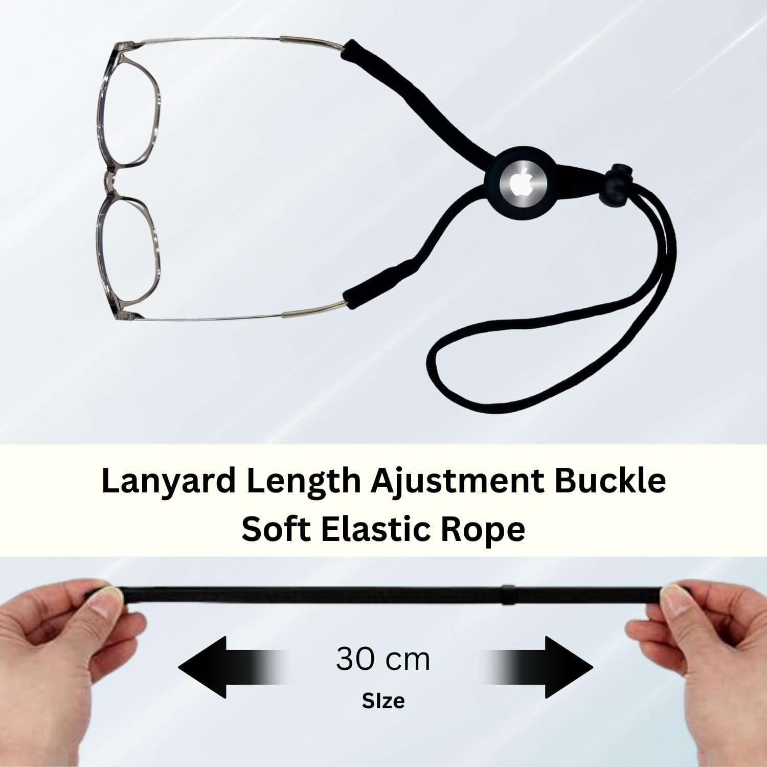 tag8 Eyeglass Lanyard Strap with Holder Compatible with AirTag Tracker, Adjustable Lanyards for Eyewear Loss Prevention
