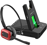 Vista 9 de INNOTALK Auriculares inalámbricos compatibles con Poly Polycom VVX300, VVX310, VVX400, VVX410 y cualquier modelo VVX con paquete de cable