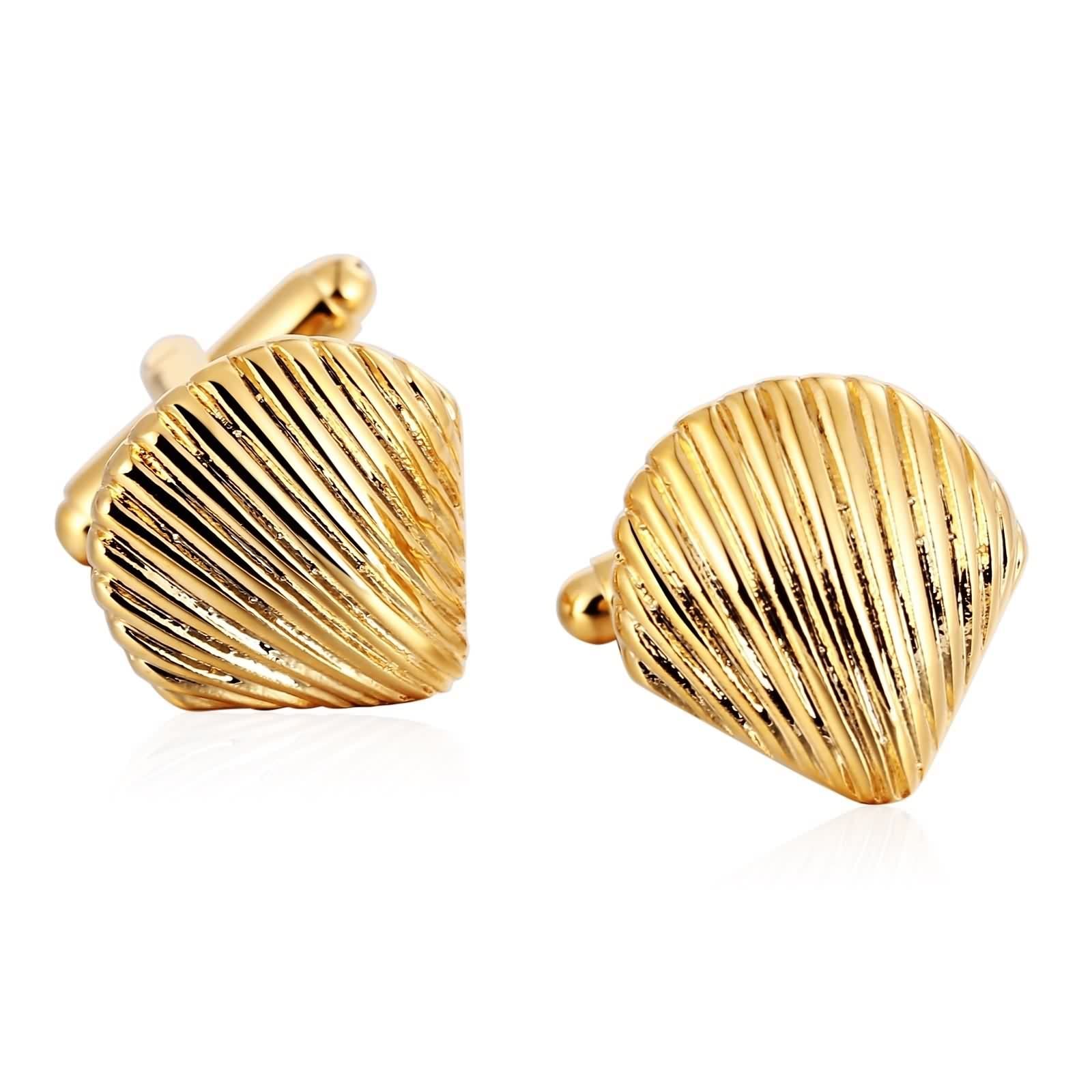 Banemi Gemelos para hombre de boda personalizados, gemelos para mujer, accesorios de camisa de acero inoxidable dorado, 1,8 x 1,8 cm, Oro, acero inoxidable, No es una piedra preciosa