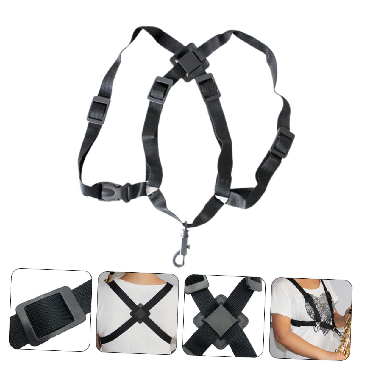 SUPVOX 3pezzi Cinghia Regolabile Per Sassofono Comfort Tracolla Per Musicisti Accessorio Resistente Per Performance e Pratica