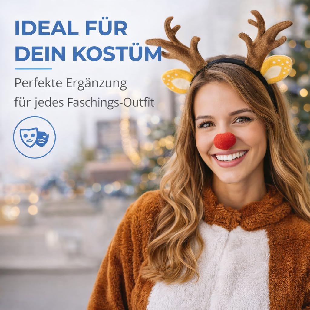 Chapeau de chevreuil bois de cerf carnaval adultes enfants costumes