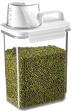 Dry Food Storage Containers with Lids, Airtight Food Storage Containers for Kitchen Pantry Organization and Storage Dishwasher Safe1800ml