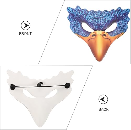Miniatura 6 de Sewroro Máscara de cabeza de animal para Halloween, máscara de pájaro, máscaras de cuero con pico de nariz, Steampunk para Halloween, cosplay,