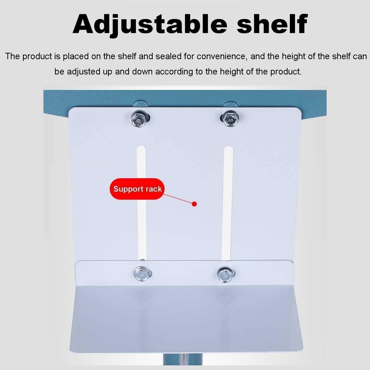 Sellador térmico con pedal de pie, máquina de sellado por impulso para bolsas de plástico, sellador de 350/450 mm para uso comercial e industrial