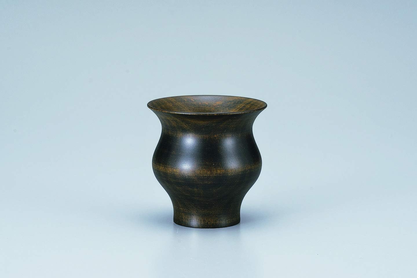 Tsuchiya Lacquerware 34-1511 FORM Sake Cup, Black, Diameter 2.8 inches (7.0 cm), Wooden Pot, Hisago Black