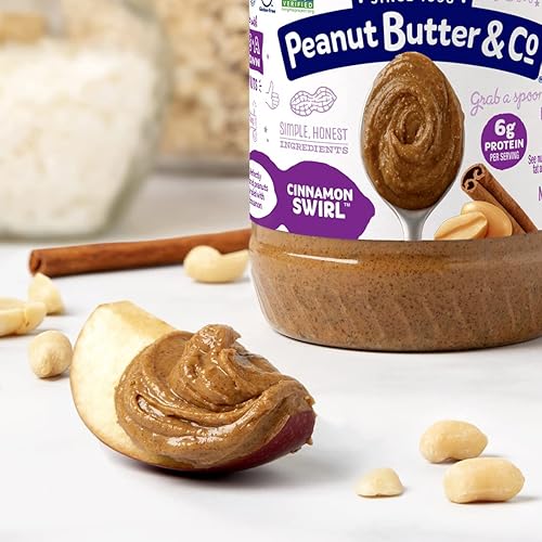 Miniatura 3 de Peanut Butter & Co. Mantequilla de maní con remolino de canela, 0.18 onzas de proteína, sin gluten y sin OMG, 16 onzas (paquete de 6)