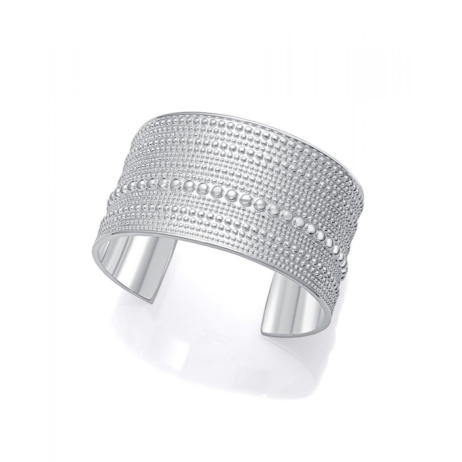 Viceroy Women's Fashion Bracelet 14316P01000 – Silver Plated Steel, Rigid Ball Design, Laura Escanes Collection