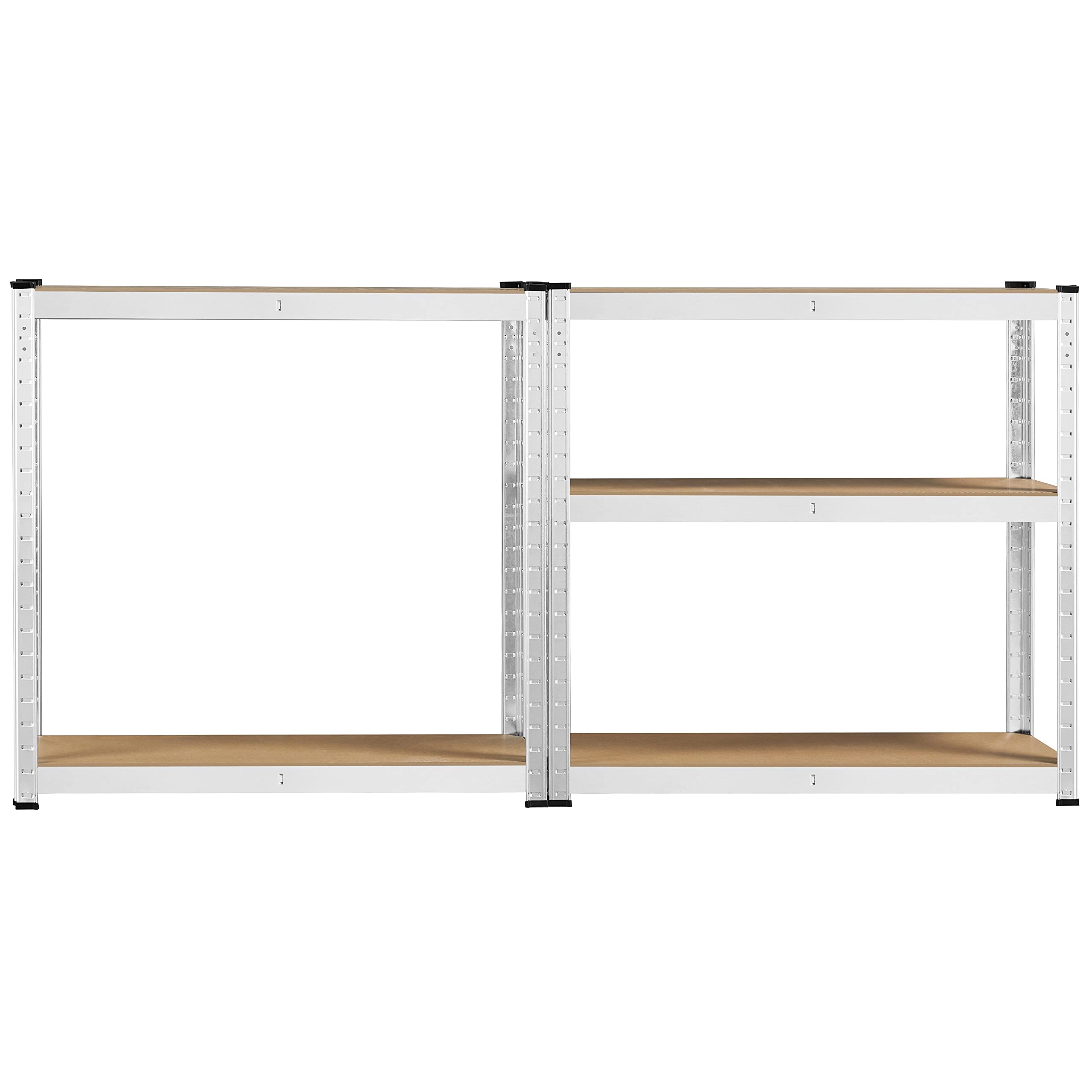 Yaheetech Estantería de Almacenaje Metálicas Estanteria de 5 Baldas para Garaje Trastero Marco Metal 180x90x30cm Capacidad 175 KG Plata