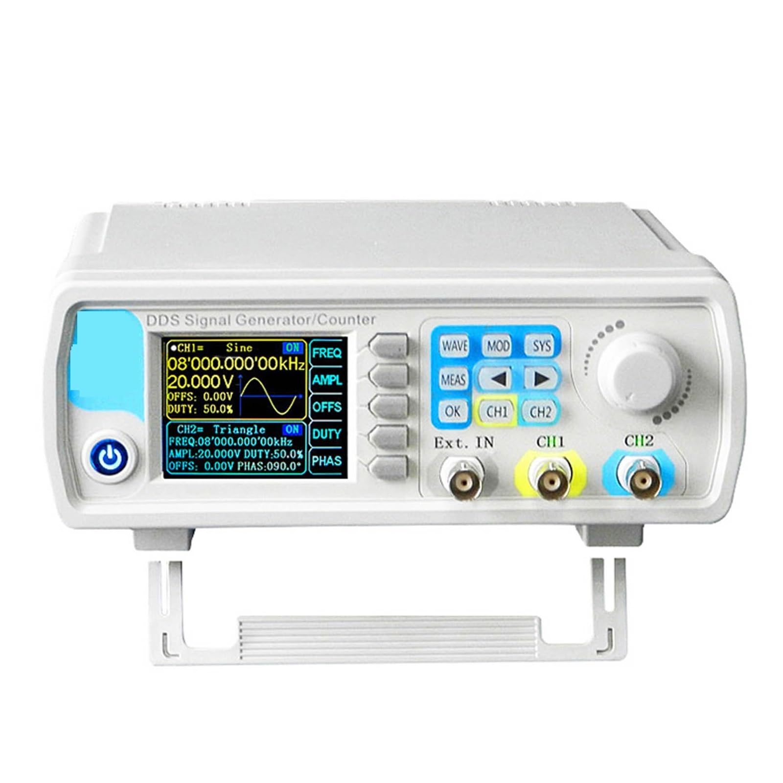15-60MHZ Dual-channel DDS Signal Generator Misuratore di frequenza forma d'onda arbitraria Contatore controllo digitale Facilità Di Misurazione(60Mhz)