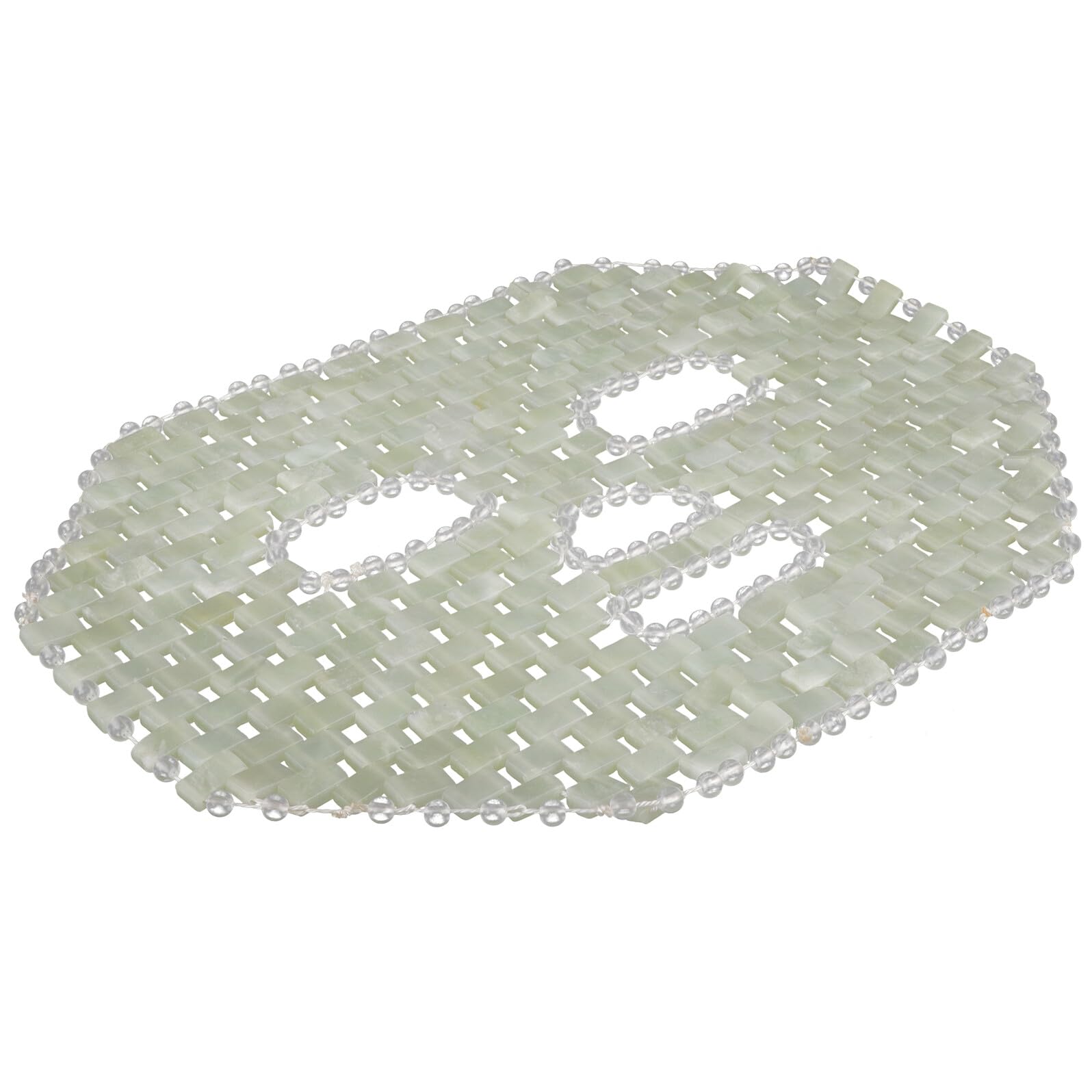 Jade Gesichtsmaske aus Jade für Massage und Hautpflege | Kühlende Anwendung, Beruhigend und Komfortabel, für Zuhause und Unterwegs, als Geschenk für Freunde
