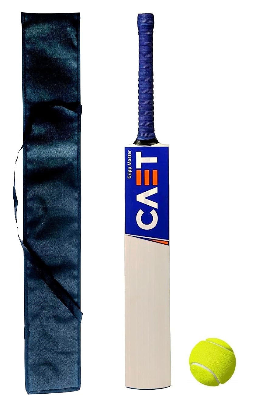 Top Team Popular Willow Cricket Bat with Cover for All Tennis Balls (Size -5) for Cricket - (10-11 Years Old Kids) (B09SG86M95) Amazon Price History, Amazon Price Tracker
