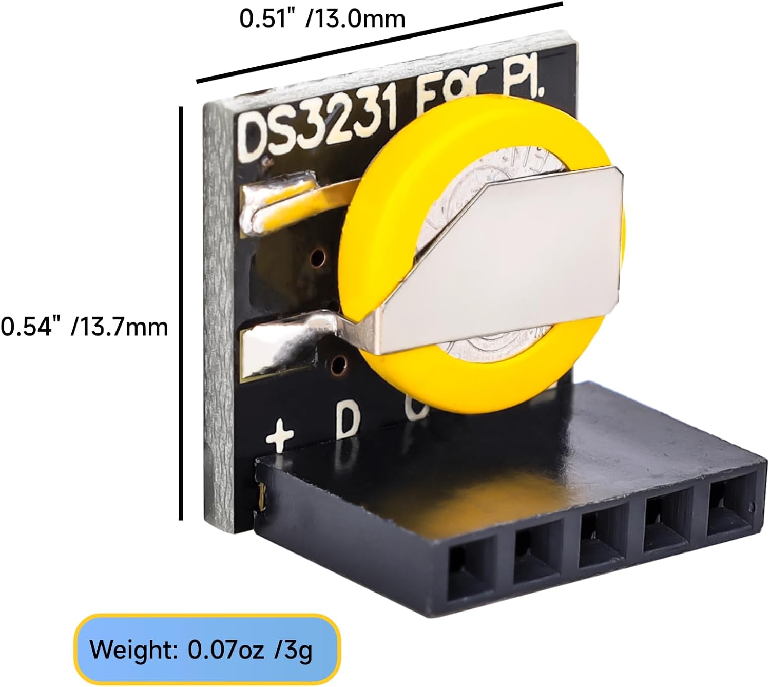 DS3231 RTC Module, 3.3V/5V High-Precision Real Time Clock Compatible with Arduino Raspberry Pi - 6PCS