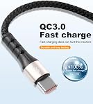 SIQIWO Multi USB C Cable Fast Charging, [4FT/2 Pack] QC 3.0(3A) USB C Splitter Cable, 4 in 1 Charger Cord with 4 Type C Ports, for iPhone 17/16/15 Series, iPad Air/Pro, Samsung Galaxy S25, Pixel, PS5