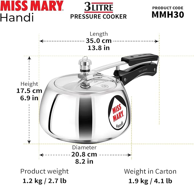 Olla a Presión Aluminio 3 L HAWKINS miniatura 6