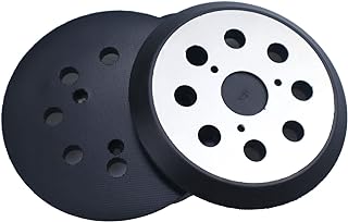 Replacement Sander Pads for Dewalt, 5-Inch 8-Hole Hook and Loop Sanding Disc Metal Backing and Rubber Pads #151281-08/DW4388 Compatible with DeWalt DW421,DW422,DW423,D26451,DW6423,2-Pack