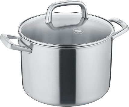 Berndes Tricion Resist 24 cm Cooking Pot with Lid 7.5 L Volume Suitable for All Hobs Including Induction Non-Stick Coating