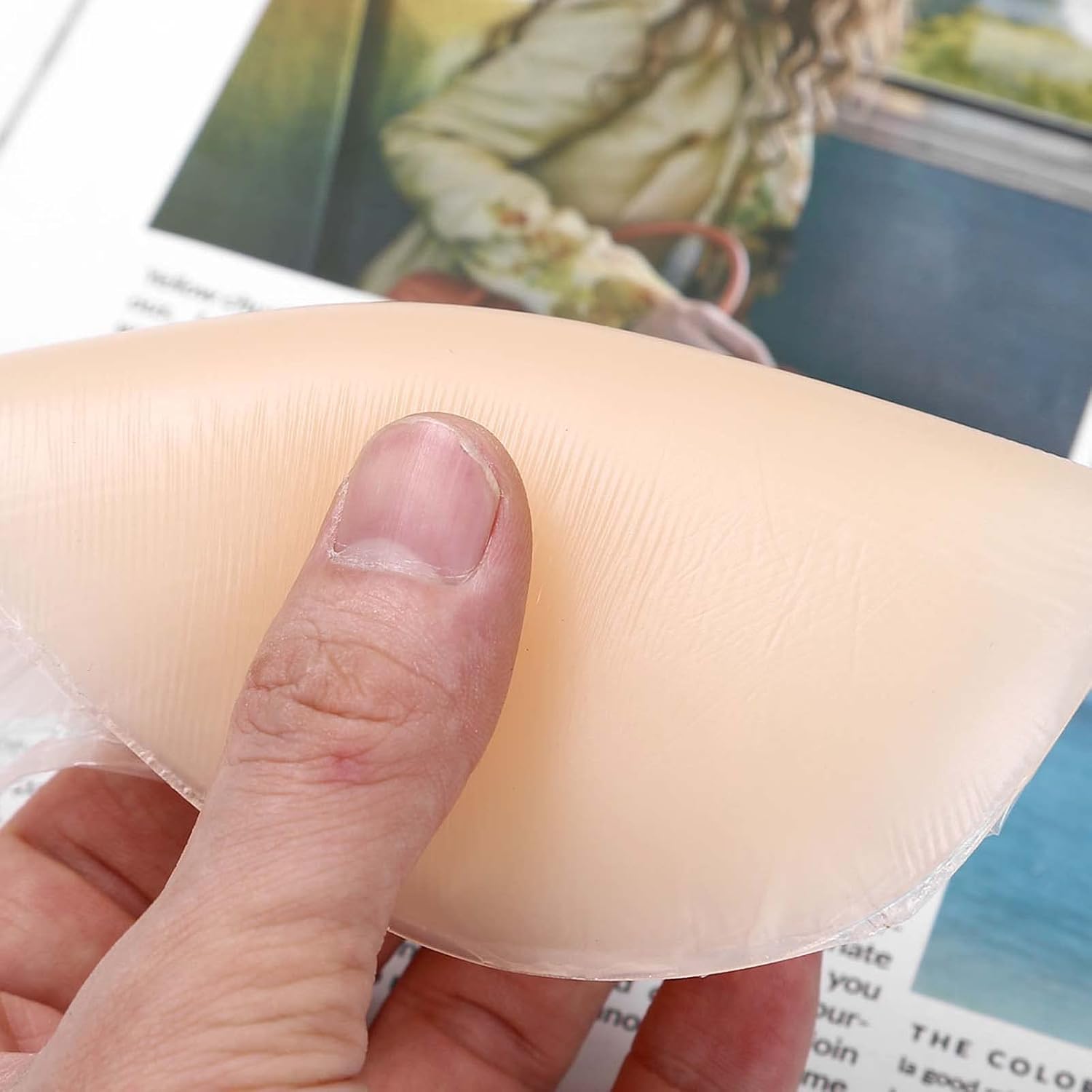 Adhesive Bra Strapless Sticky Push Up Bra Invisible Silicone Bra with Nipple Covers for Backless Dress Tank Top - Image 2