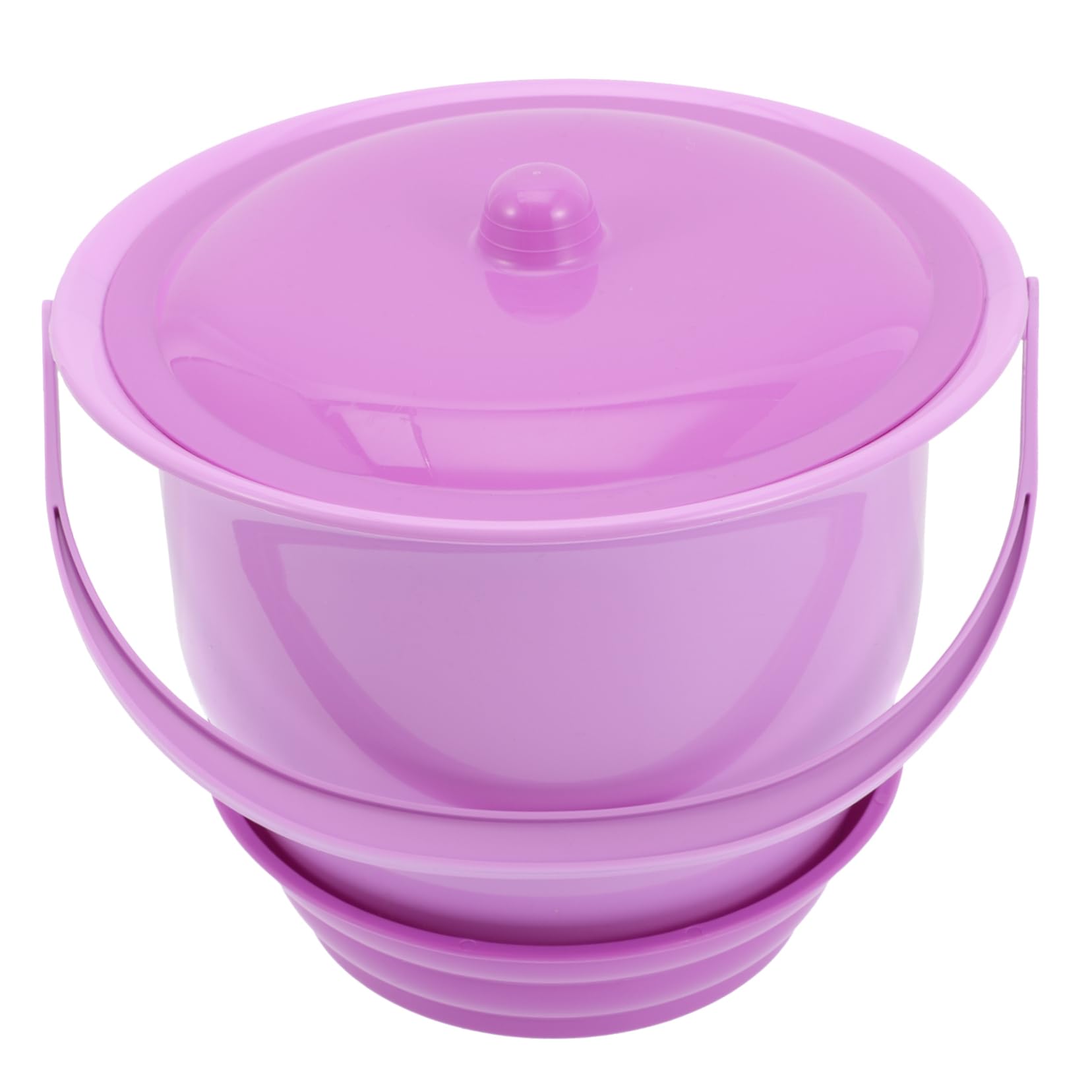 FRCOLOR Spittoon Urine Bucket Plastic Urinal with Lid Urinal Basin Pee Pot Bedpans Pee Potty Urinals Disabled Chamber Pot Container Child Portable Night Urinal Purple re-usable