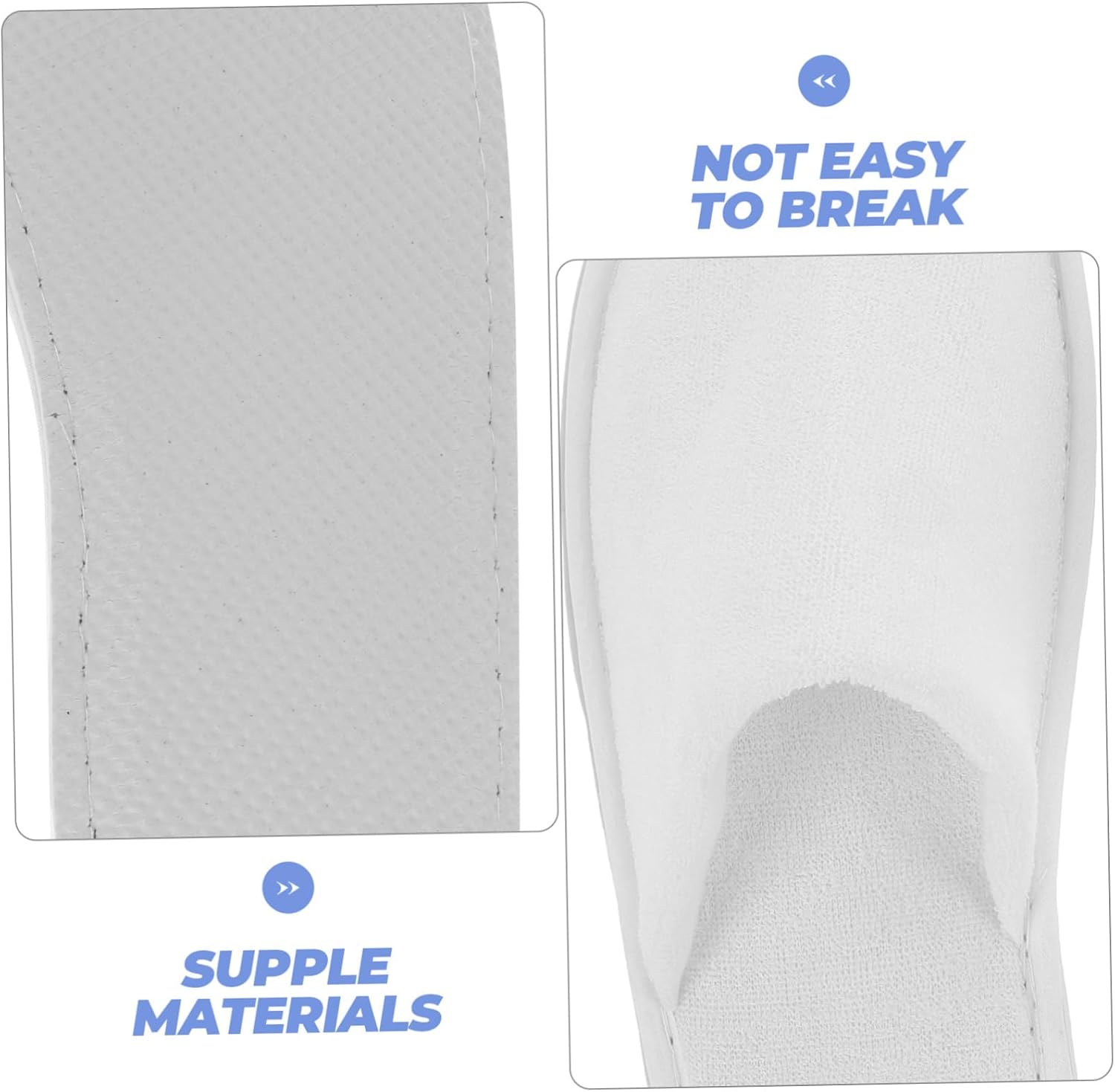 Toddmomy 5pairs Hotel Slippers Unisex Spa Slippers Guest Shower Disposable Nonskid Indoor Bulk Pack