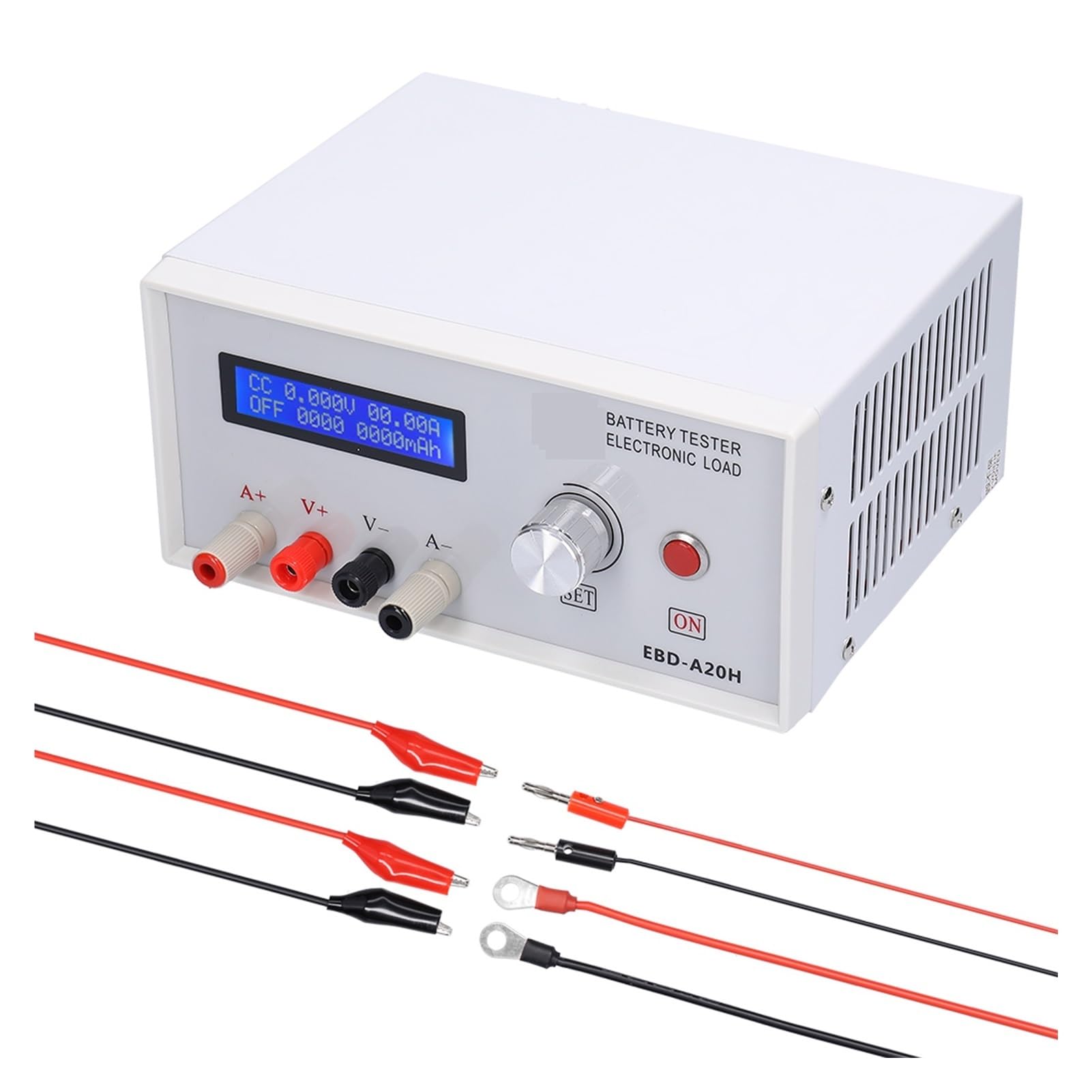 Probador de Batería, EBD-A20H Probador de batería 200W Descargador de Carga electrónico de Corriente Directa multifunción Soporte de Control de Software en línea(EBD-A20H)