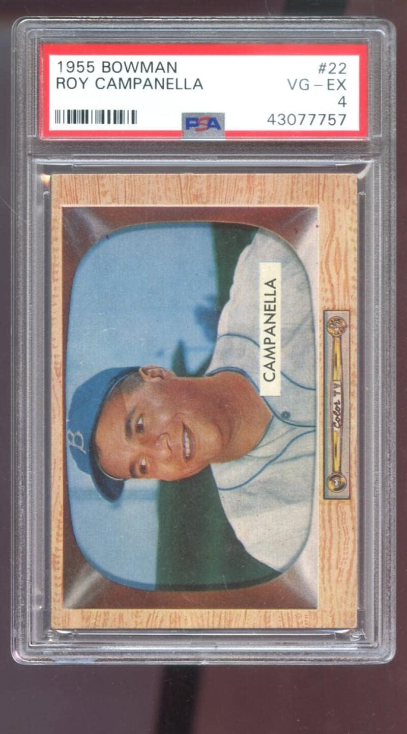 1955 Bowman #22 Roy Campanella PSA 4 Graded Baseball Card MLB Brooklyn Dodgers