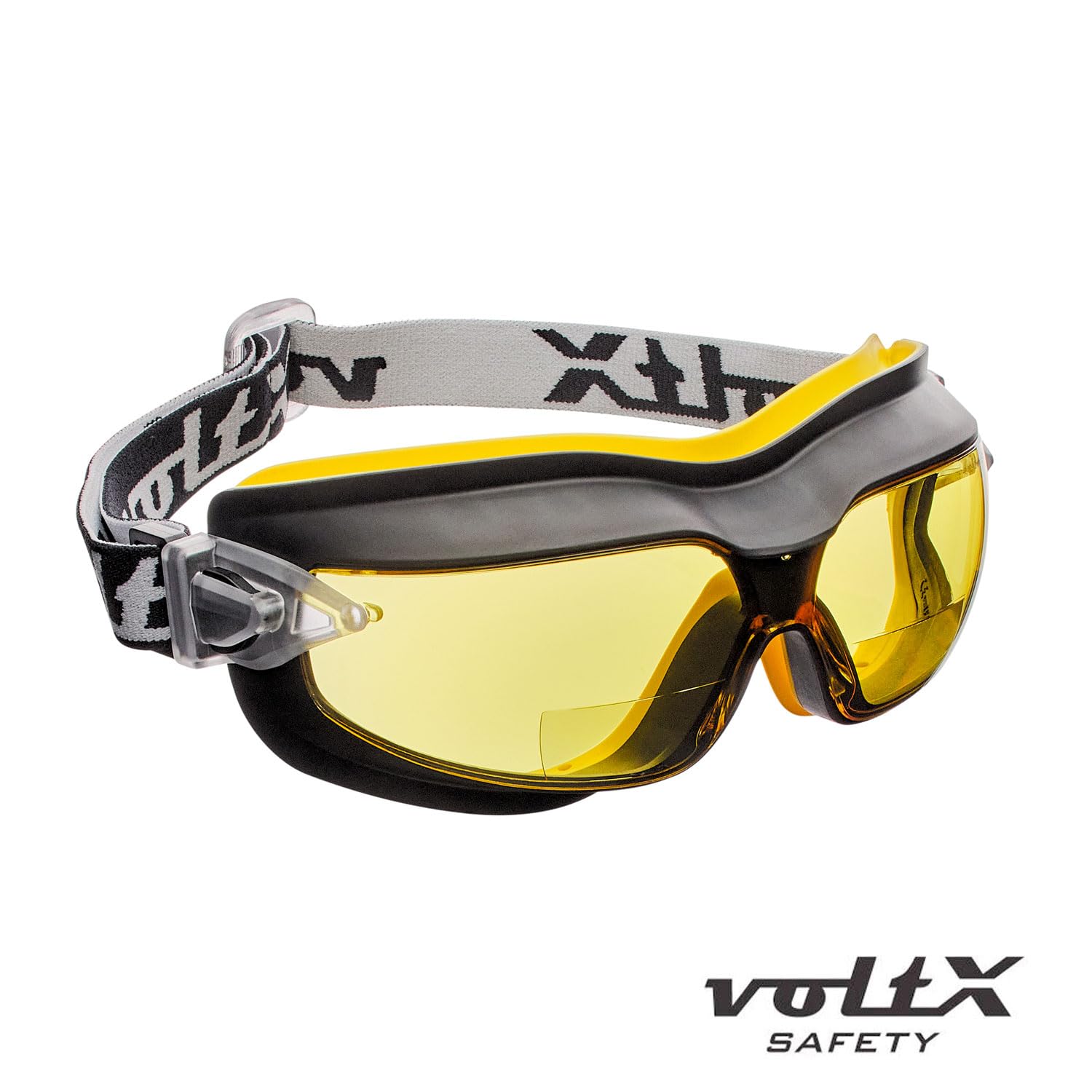 voltX GT DEFENDER Compact BIFOCAL Ventilated Safety Goggles (Yellow lens +2.5), CE EN166FT Certified - Image 2