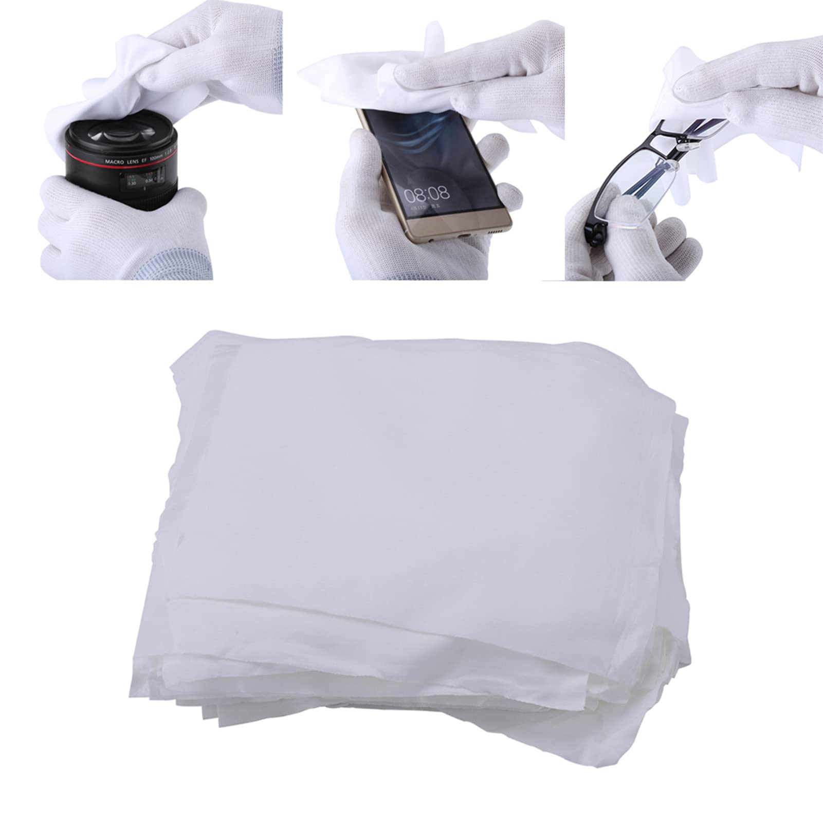 Phone LCD Repair Clean Cloth Microfiber Dusting Cloth Anti Static Wiper 100pcs Bag 6inch for Workshop Laboratory