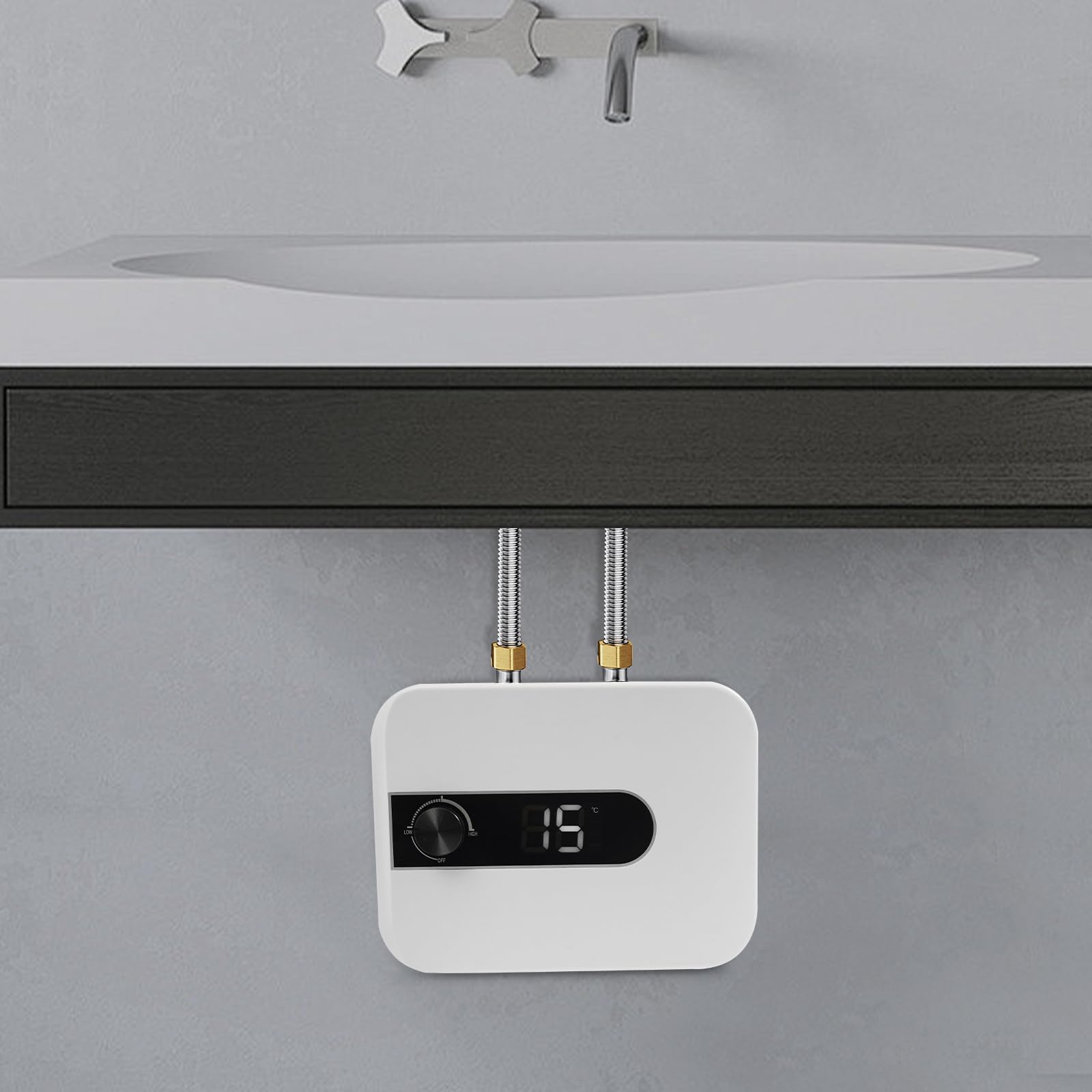 Scaldabagno sottopiano da 6 l, 1500 W, resistente alla pressione