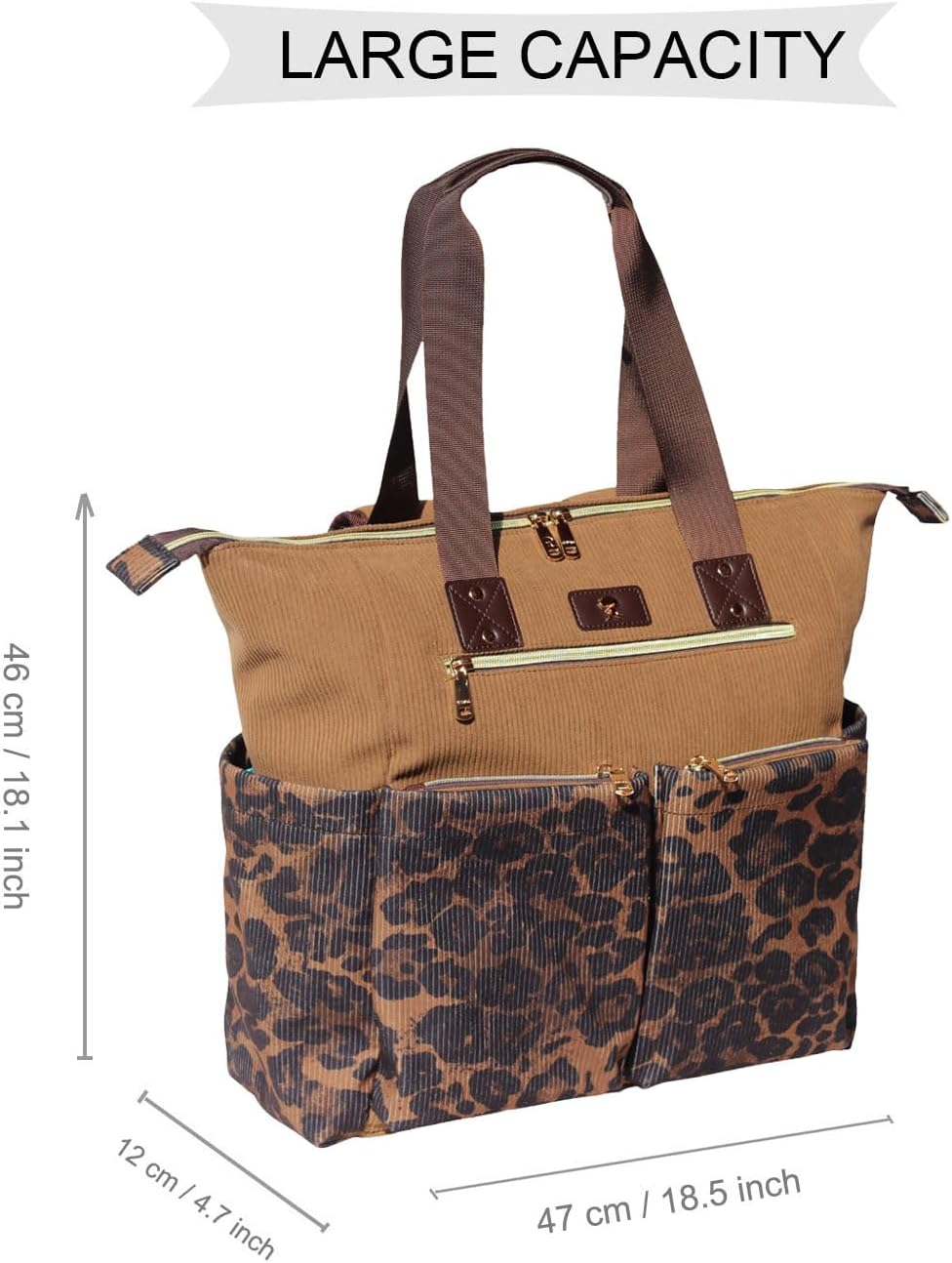 ESVAN Diaper Tote Bag Totepack Backpack 2 in 1 for Women Multifunctional Large Capacity with Insulated Pockets Travel | Multifunctional, Travel