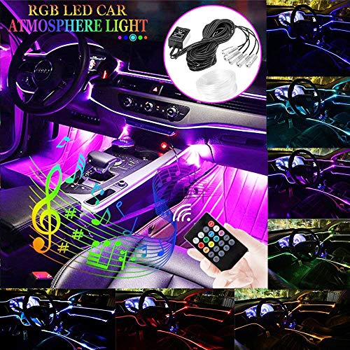 Car LED Strip Light, Music RGB Car Interior Lights - 5 in 1