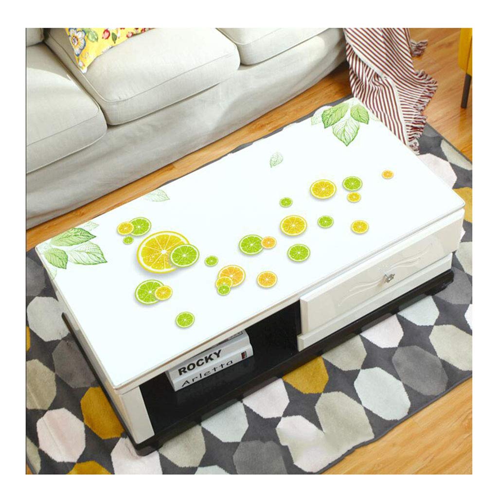 PVC Rectangular Oil-proof Overflow Restaurant Kitchen PVC Tablecloth (Color : F Size : 70 * 120cm)